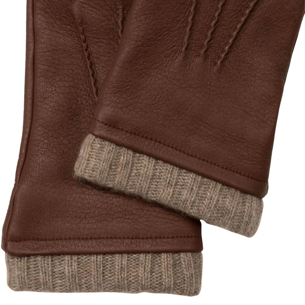 New Design Custom Warm Mens Black Sheepskin Windproof Driving Mens Leather Gloves