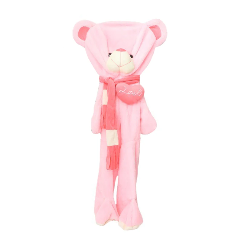 Factory wholesale large teddy bear plush toy cheap soft unfilled animal skin