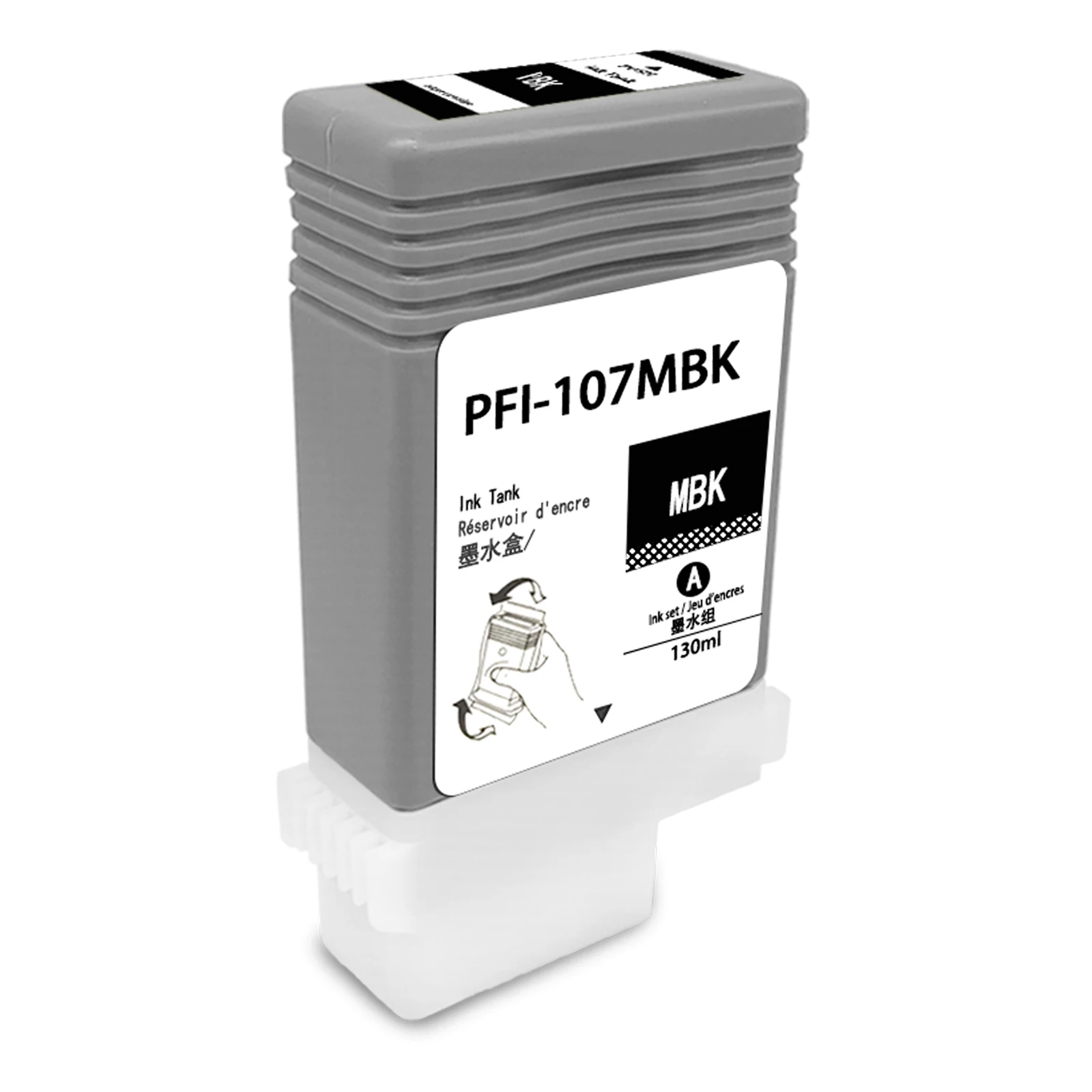 130 мл PFI 107 совместимый чернильный картридж для can IPF 770 670 680 685 принтер