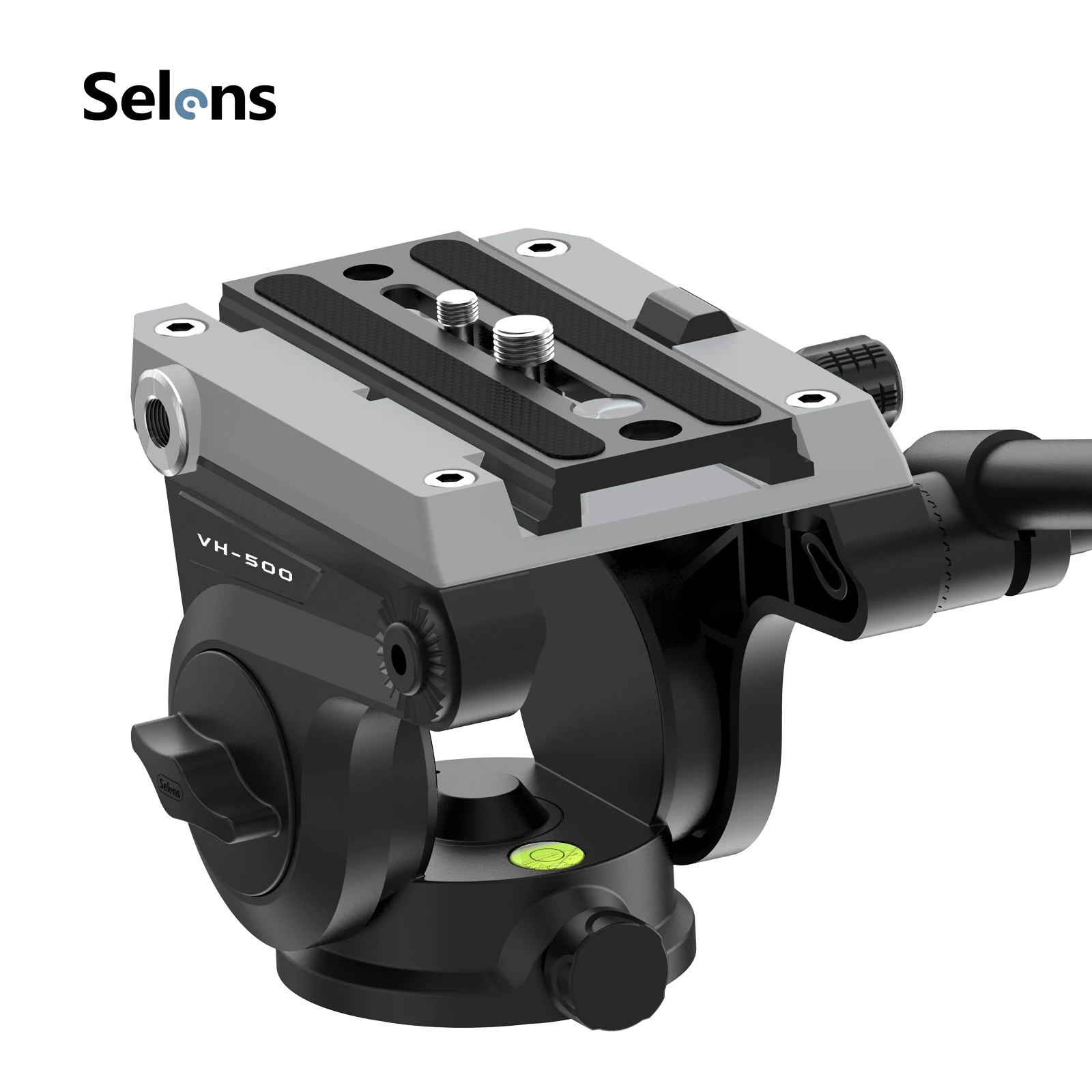 Selens VH-500 Panoramic Fluid Hydraulic Damping Tripod Head Video Ball head with handle For camera