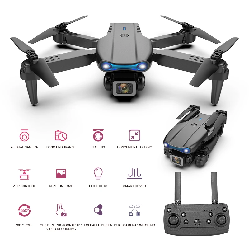 Fright Youngeast Rc Drones With Camera Or 4K Wifi Optical Flow Positioning 10Mins Flight Foldable Drones