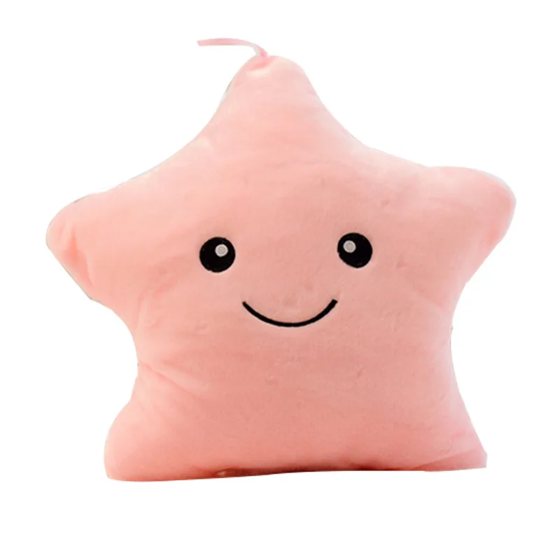 Ruunjoy Luminous New Styles Wholesale Star Heart Plush Stuffed Animal Toy Soft Plush Doll Toy Plush Pillow Custom Manufacturer