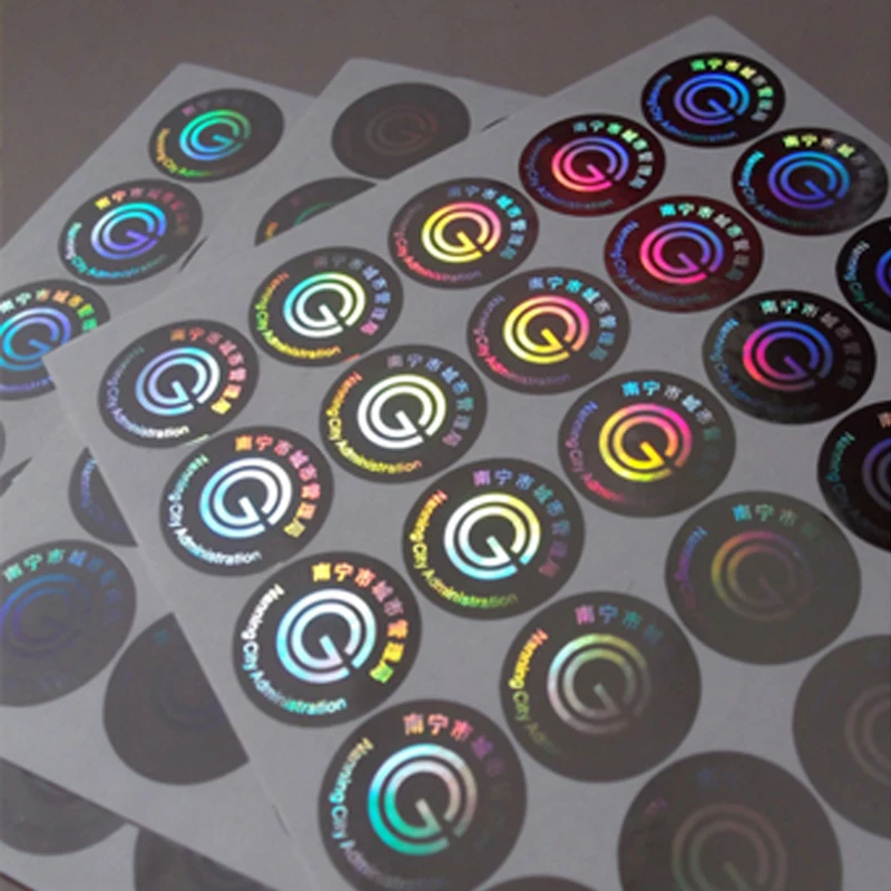 
Self adhesive holographic sticker security seal with hologram 