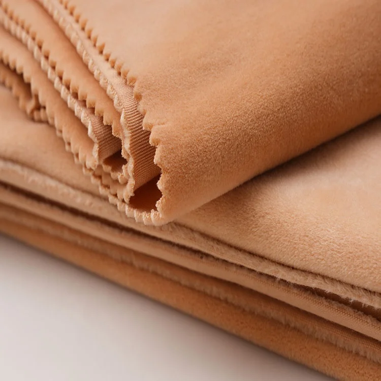 High Quality Knitted Velboa Plush Crystal Velvet Crystal Super Soft Velvet Fabric Super Soft