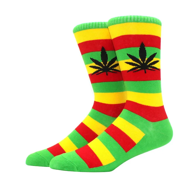 Whale Professional Skateboard Socks Weed Leaf Socks Casual Colorful  Fun Tie Dye Maple Socks in Stock