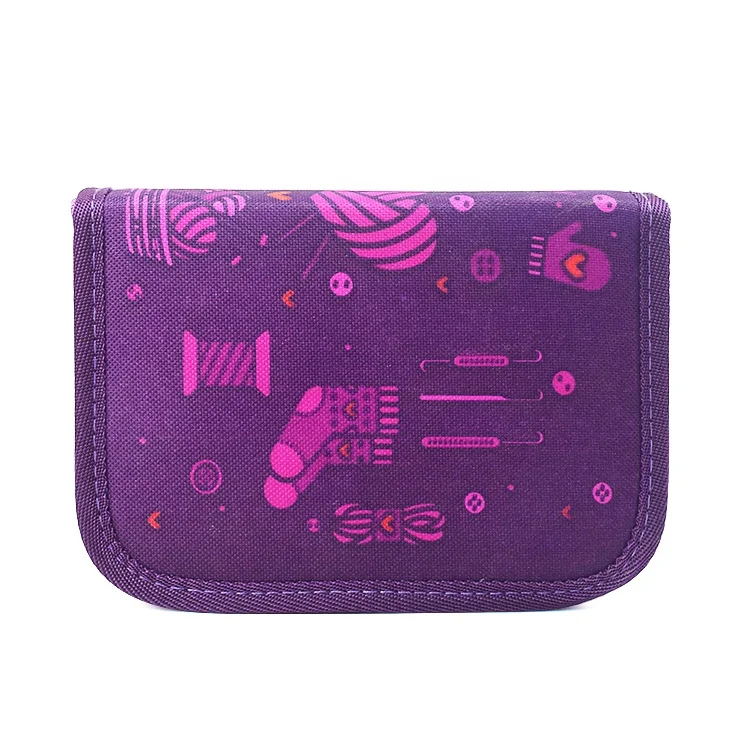 Wholesale kitting needles set for sweater and crochet hooks set with portable case