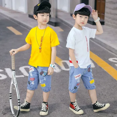 Children clothing High quality summer handsome baby clothes sets character toddler clothing for boys Teen boys clothing