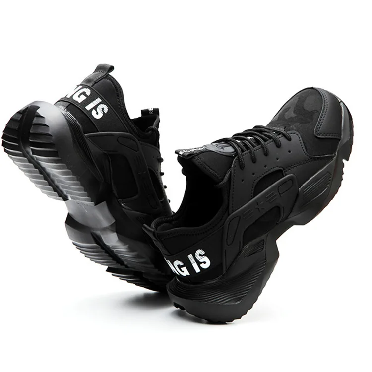 new arrival lightweight sneakers protective fly knitting sport type safety shoes