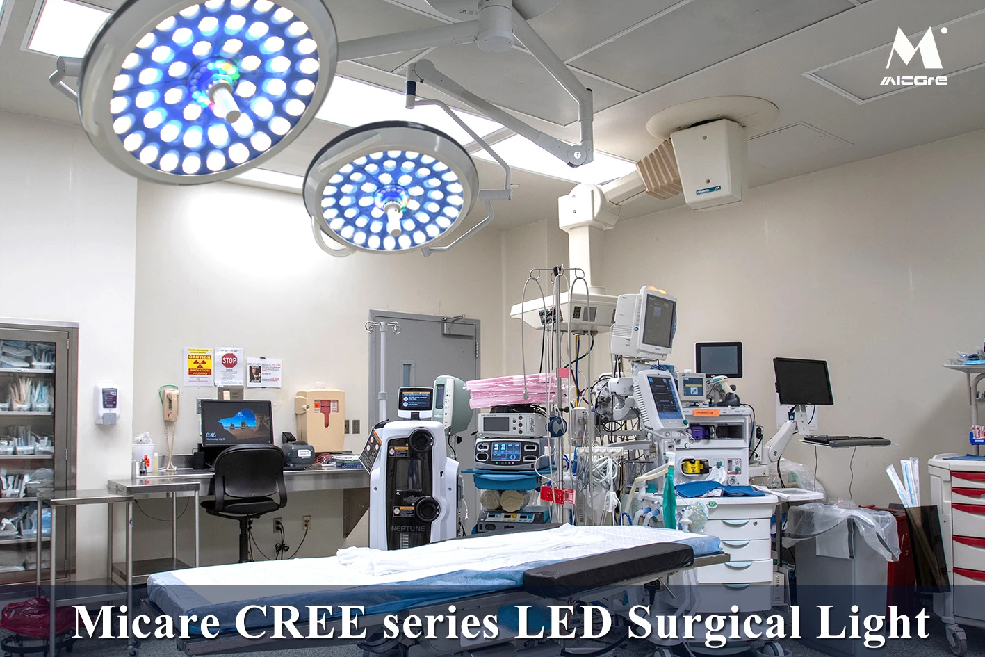 E500/500 Double Head Ceiling Hanging Lighting Led Surgical Shadowless Lamp Led Operating Light With Inner Hd Camera