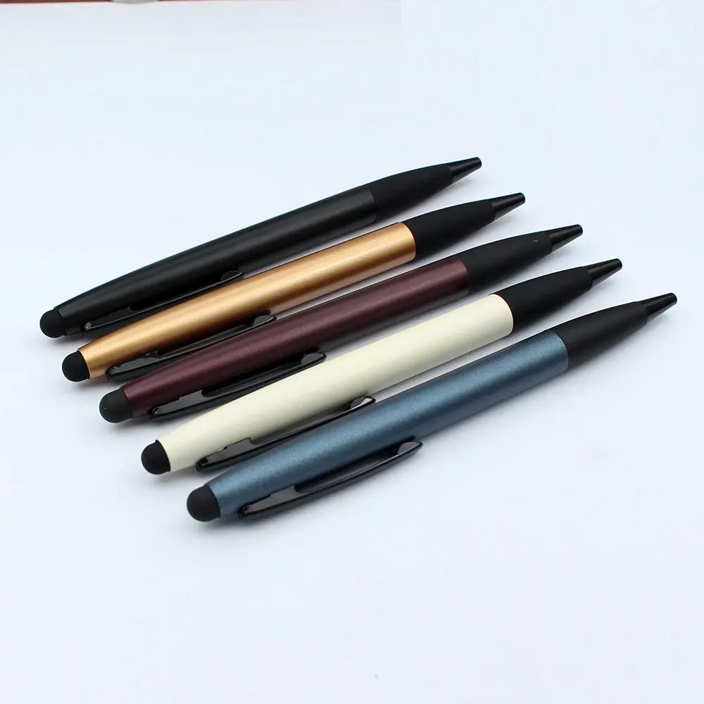 Universal Stylus Pen for Touch Screen Pens Black Factory Directly Supply Luxury Metal OPP Bag Customized OEM Ballpoint Pen