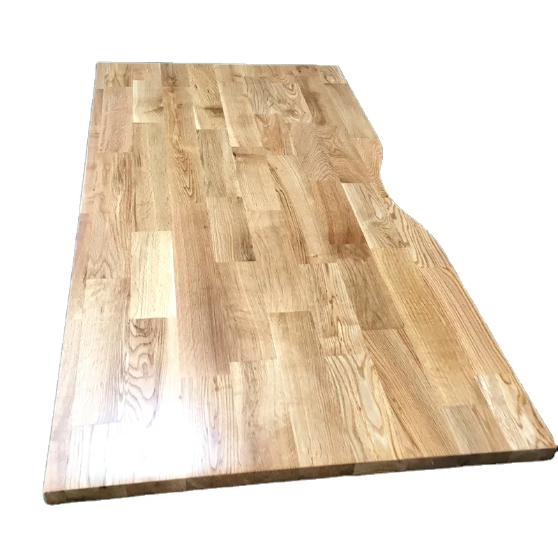 Factory Supply Solid Oak Wood Table Top /Finger Joint Wooden Board for Restaurant Worktop / Kitchen /Vanity Tops
