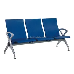 По индивидуальному заказу из Pu искусственной кожи структура ожидания скамья аэропорта высокого качества 3 местный зал ожидания стул