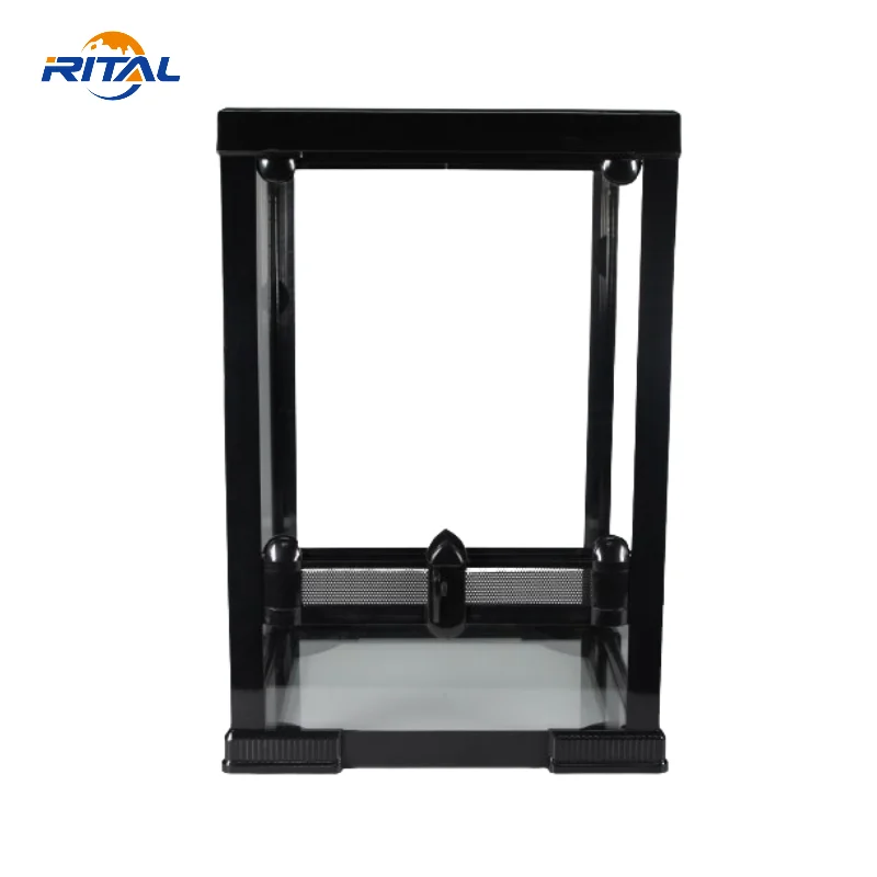 Wholesale double door rodent reptile enclosure terrarium glass containers tank