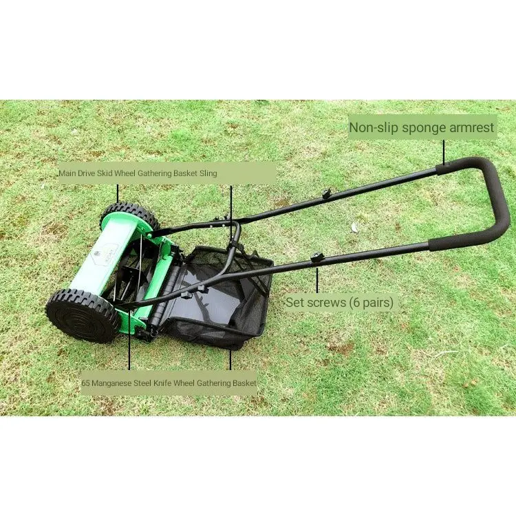 
Factory wholesale cordless mower lawn, custom iron manual grass cutting machine, garden agriculture hand push lawn mower 