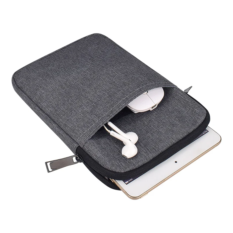 Custom Logo Polyester Oxford 8 Inch 10 Inch Tablet Sleeve Case Bag With Zip For iPad ND00