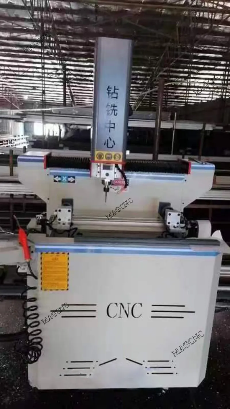 CNC автоматический 700 мм cnc фрезерный и сверлильный станок для алюминиевых профилей оконных дверных замков SKX-700 процесса