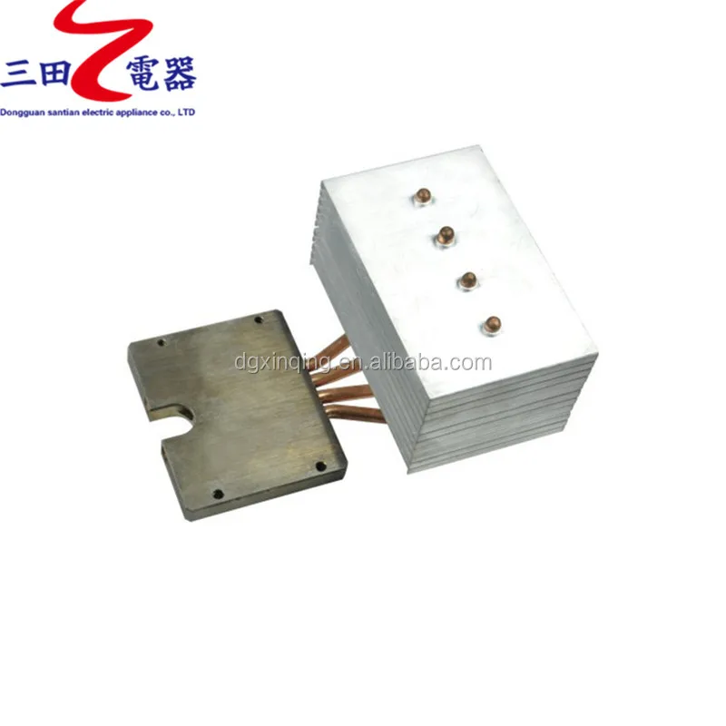 Can be customized LED high power water cooling plate 100W heat pipe heatsink