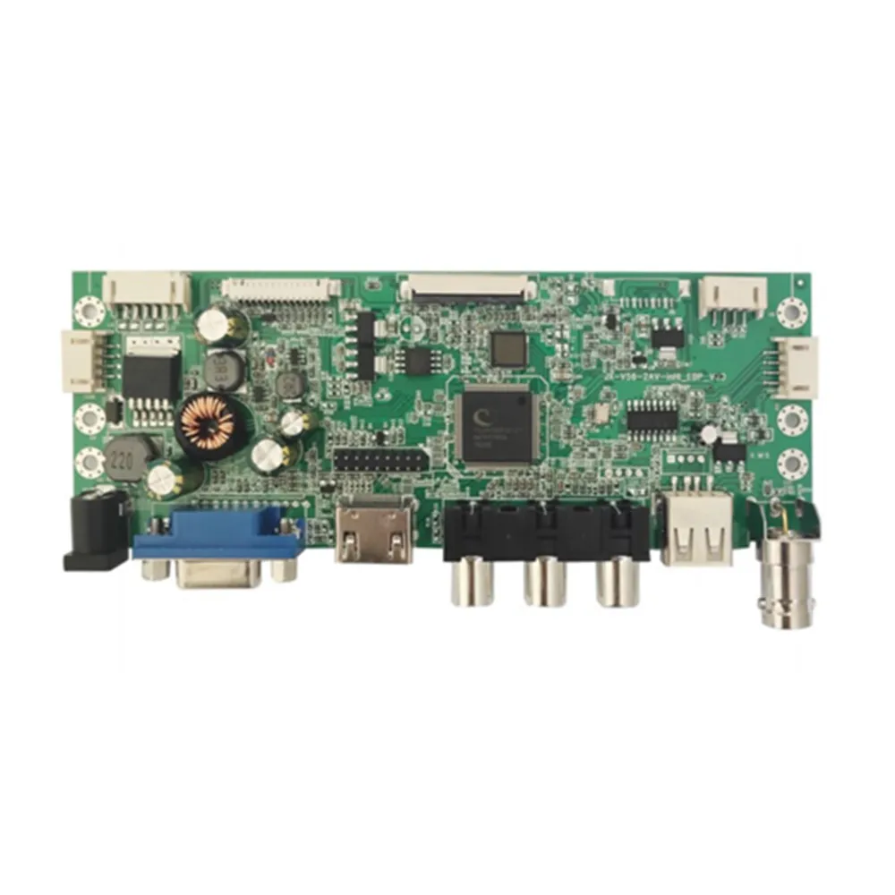 lcd edp screen monitor  controller board with USB HDMI VGA AV*2*CVBS Type C  wide power supply voltage  9~32V for any LCD size