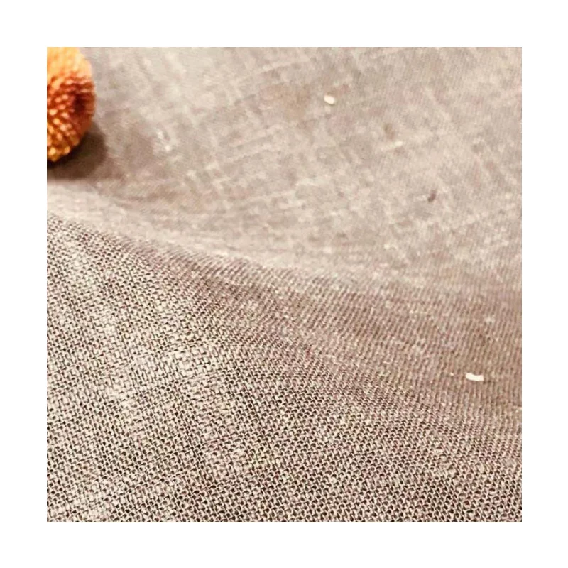 Designer best quality classic plain design linen rayon slub bature soft woven fabric for women girl dress
