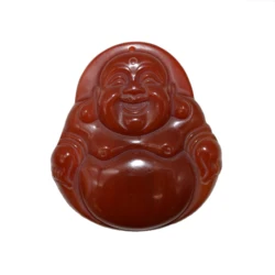 Natural Green White Carnelian  Jade Laughing Buddhas Agate Buddha Charm Jade Pendant  Jewelry Necklace Pendant