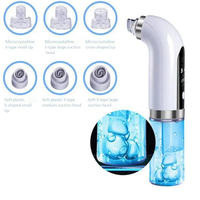 5 Head Pore Cleanser Vacuum Electric Suction Facial Comedo Acne Remover Extractor Tool Kit Blackhead Remover Vacuum