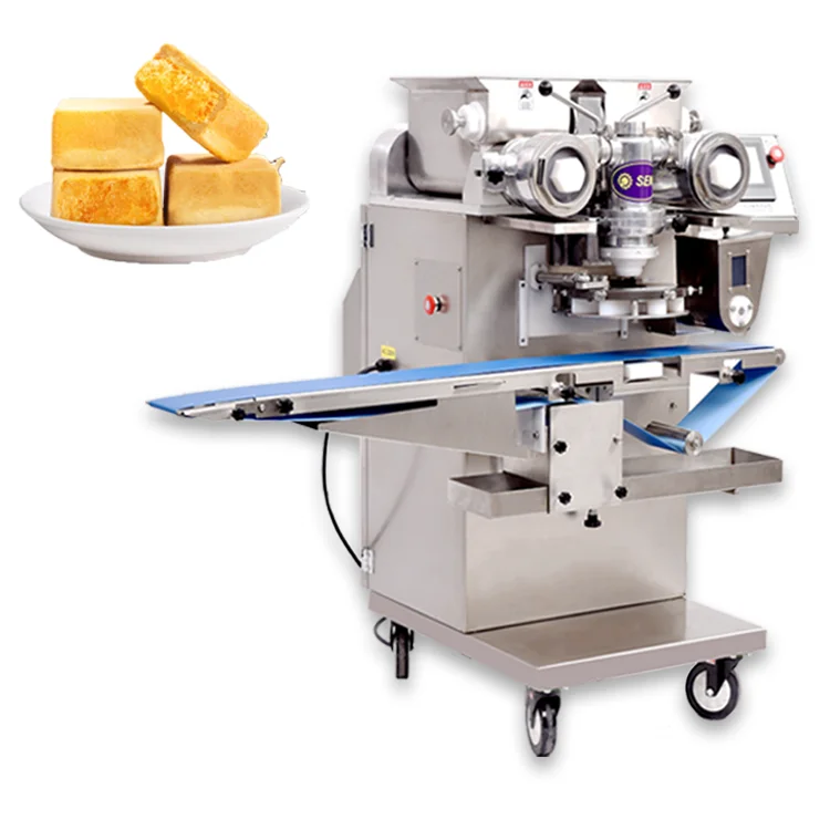Multi function Automatic Grain Product Making Machines Snack Encrusting Machine Pineapple Cake Filling Machine