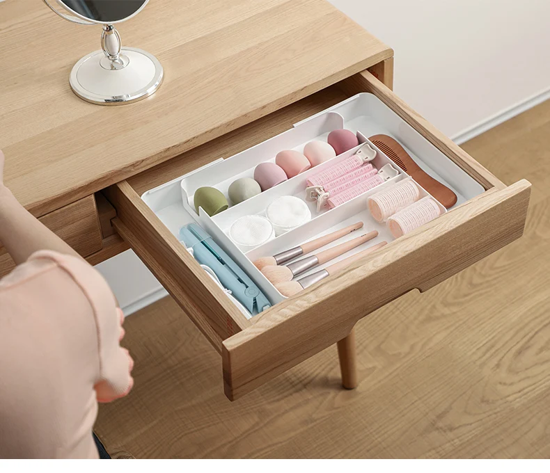 SHIMOYAMA Expendable Best Drawer Dividers Kitchen Organizer Adjustable Box for Kitchen, Dresser, Bedroom, Baby Drawer, Bat