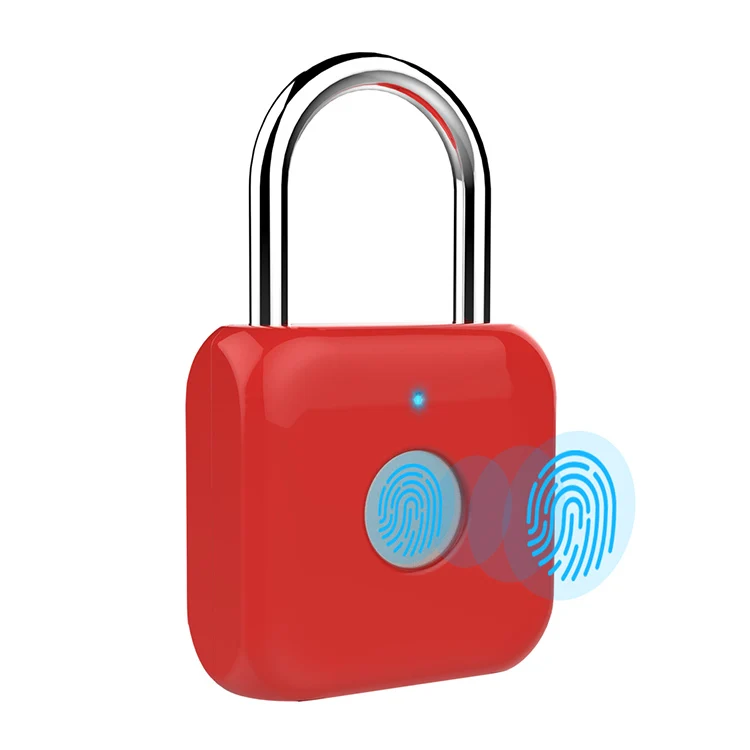 Keyless padlock app 40mm gym waterproof IP65 blue tooth digital padlock biometric smart fingerprint padlock