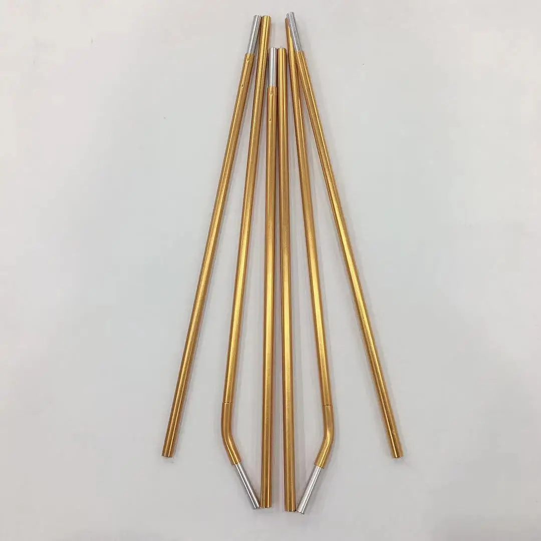 7001 7075 T6 aluminum tube color anodized folding tent poles