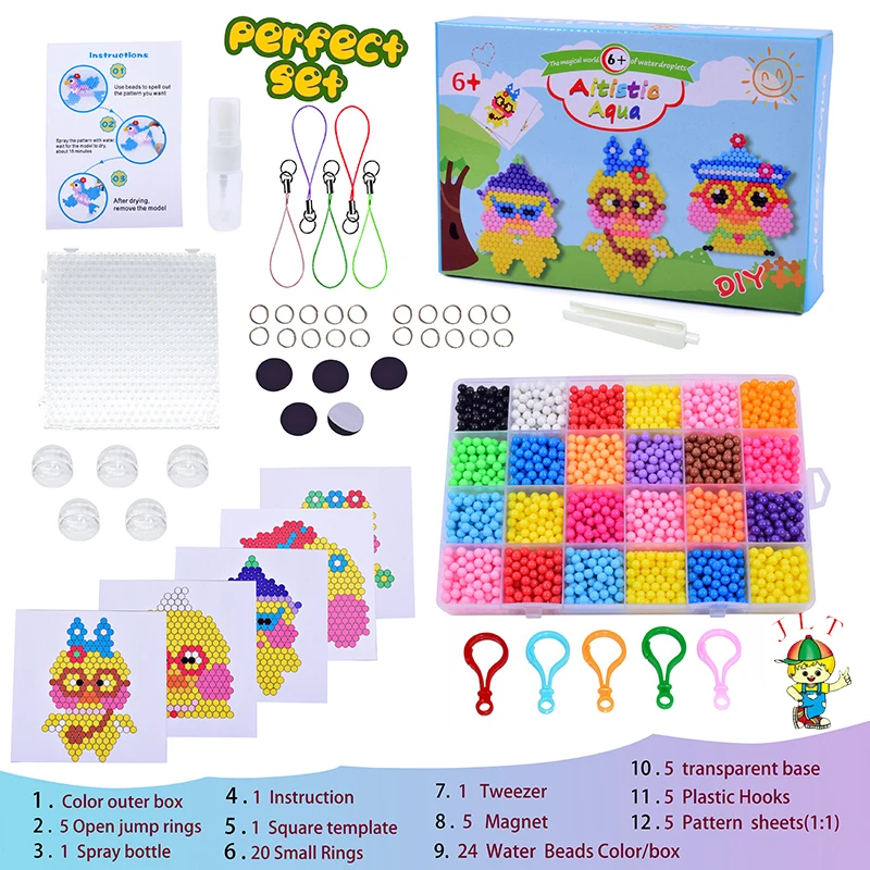 Высококачественные игрушки для рукоделия бусины в форме утки лалалафафан Детские креативные пластиковые Волшебные воды «сделай сам»
