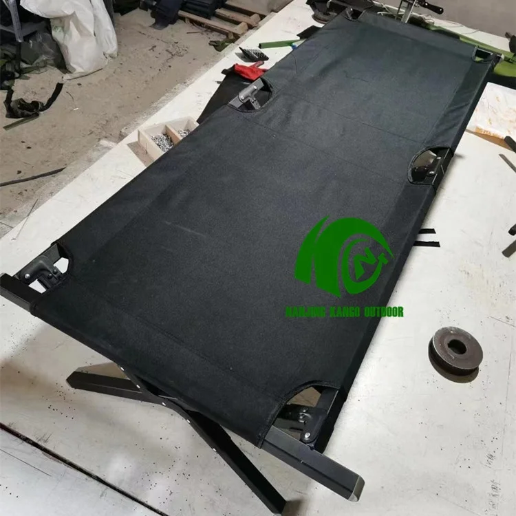 KANGO factory make Portable Folding Bed Folding Camping Bed Single Cot Aluminium camping cot bed