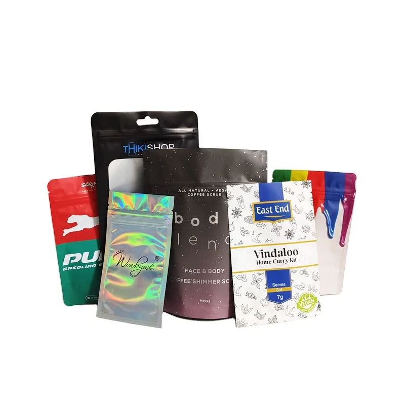 8/1 oz  Lamination Promotion Stand Up Packaging Mylar bags Frosted Small Logo 10*15 Cm  Ziplock Bag