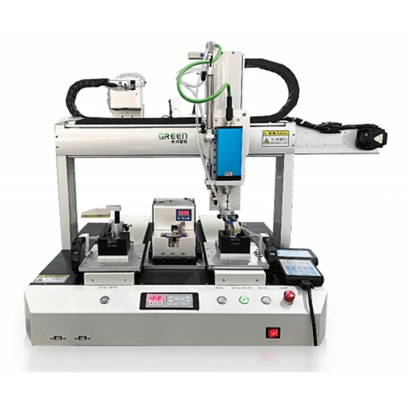 Green Desktop Type Industrial Equipment Unloading Manipulator Screw  Locking/ Fixing Machine GR-DL03 For Speaker Industry