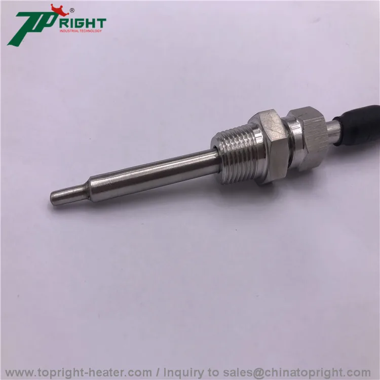 Customized size K type thermocouple temperature sensor in 3*19mm probe and end plug for cars
