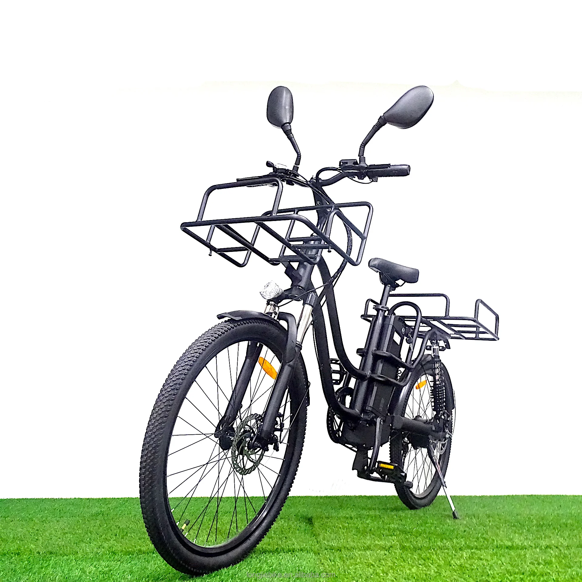 1000w 48v full suspension cargo bike electric ebike 2021 e-cargo family e bicycle for delivery food delivery e-bike