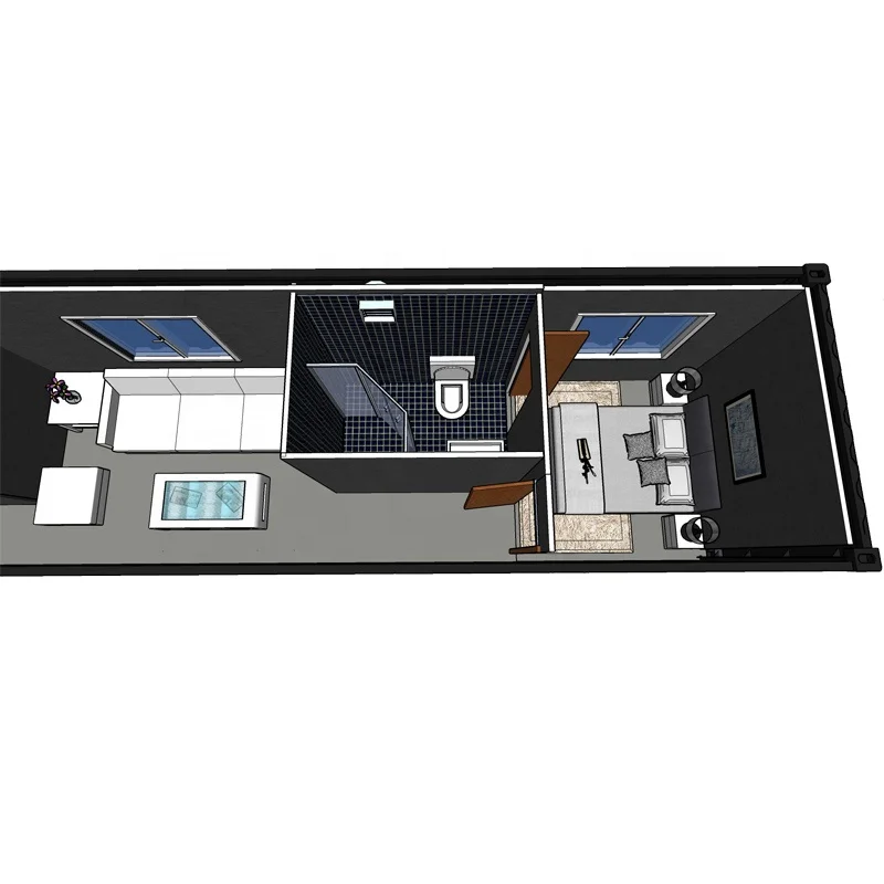 Hysun New product 20ft portable 40FT Shipping Container Modified composting toilet prefabricated gym well design homes factory