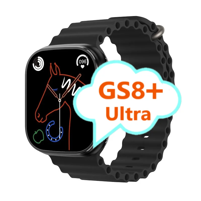 Gs8 plus ultra smartwatch calling wireless charger 2.05 inch large screen wearfit pro series8 gs 8 gs8 + gs8+ ultra smart watch
