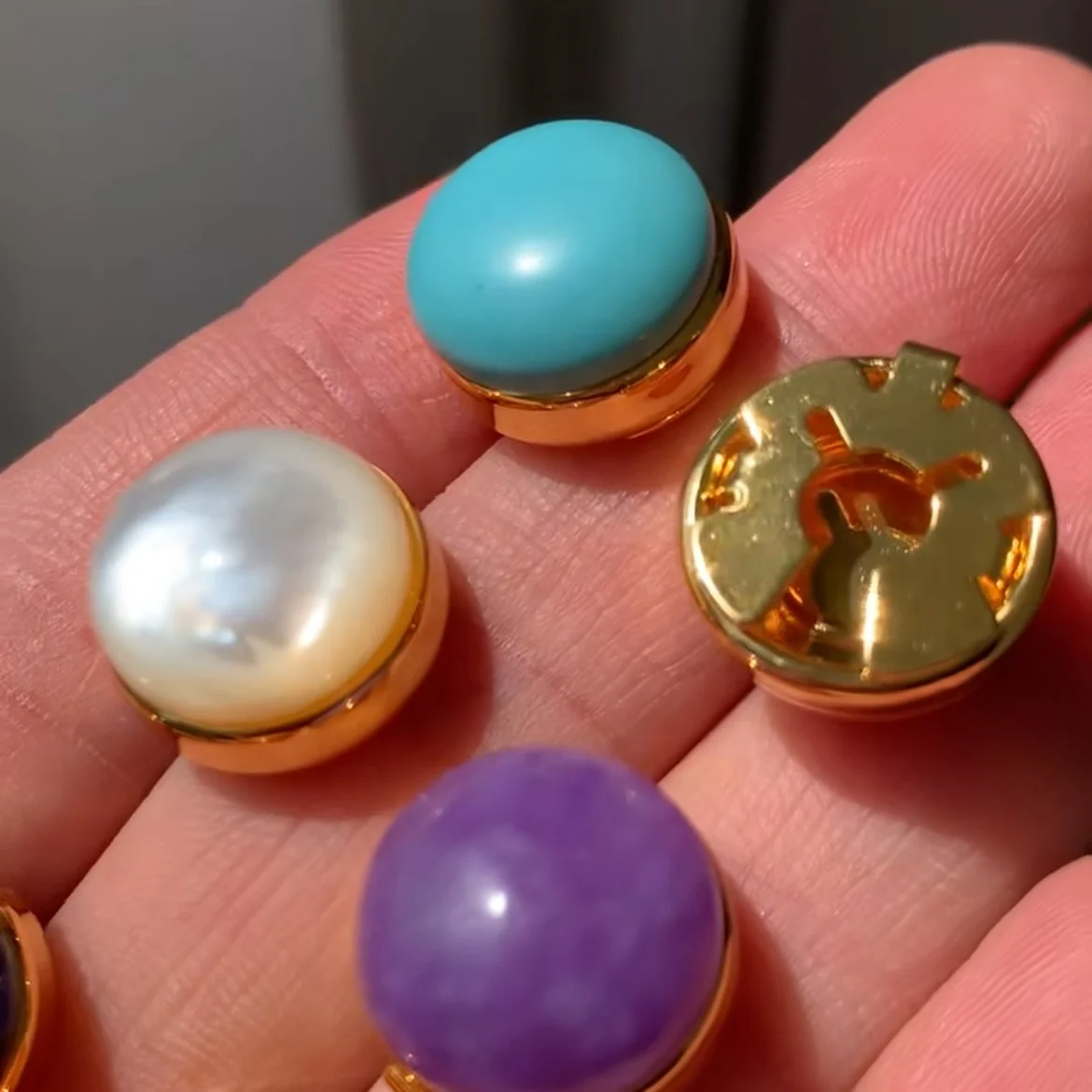 Custom Shirt Fancy Button Cover Cufflinks Accessories Decorative Snap Button button cover clasp Clips