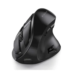 Seenda SGM01 Vertical Mini Office Rechargeable Black Dpi 800/1200/1600 Silent Portable Pc Bluetooths Wireless Mouse