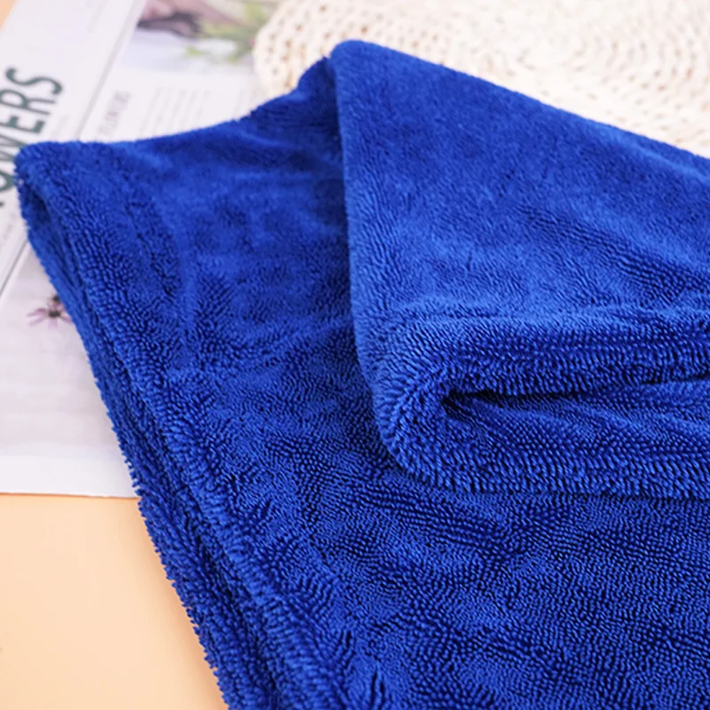 Car towel 1200gsm car drying towel gray wholesale drying microfiber towels car detailing Double Twisted Detailing Clean Wash