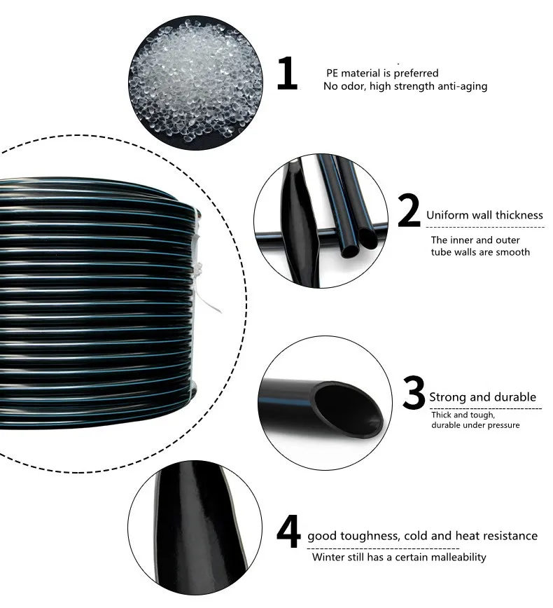 
Hot selling farm drip irrigation 32mm irrigation system PE drip irrigation LDPE tube 