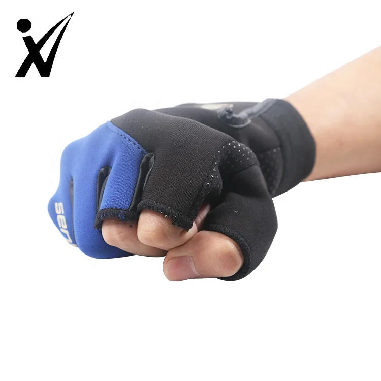 Men Fisherman Gloves With 3 Fingerless Non-slip Breathable Sun Protection Fish Gloves Waterproof Boating Fishing Gloves