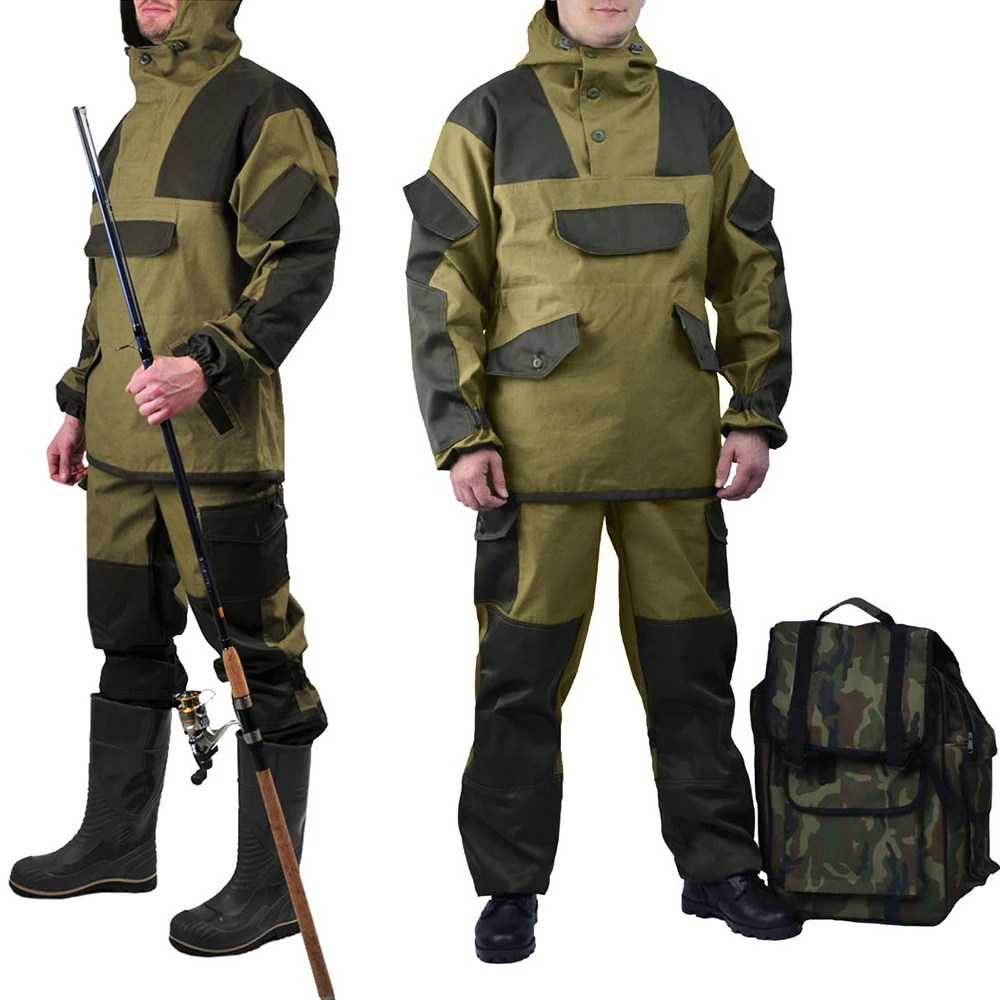 Outdoor Camo Hunting Gorka 4 Tactic Suit Uniforms Autumn And Winter Warm Keeping Waterproof Hood Hunt Tactical Uniform for Men