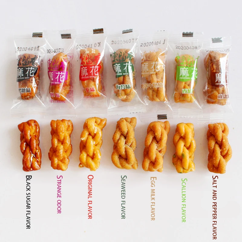 330g small fried dough twist traditional wholesale snacks crispy snack twist snack