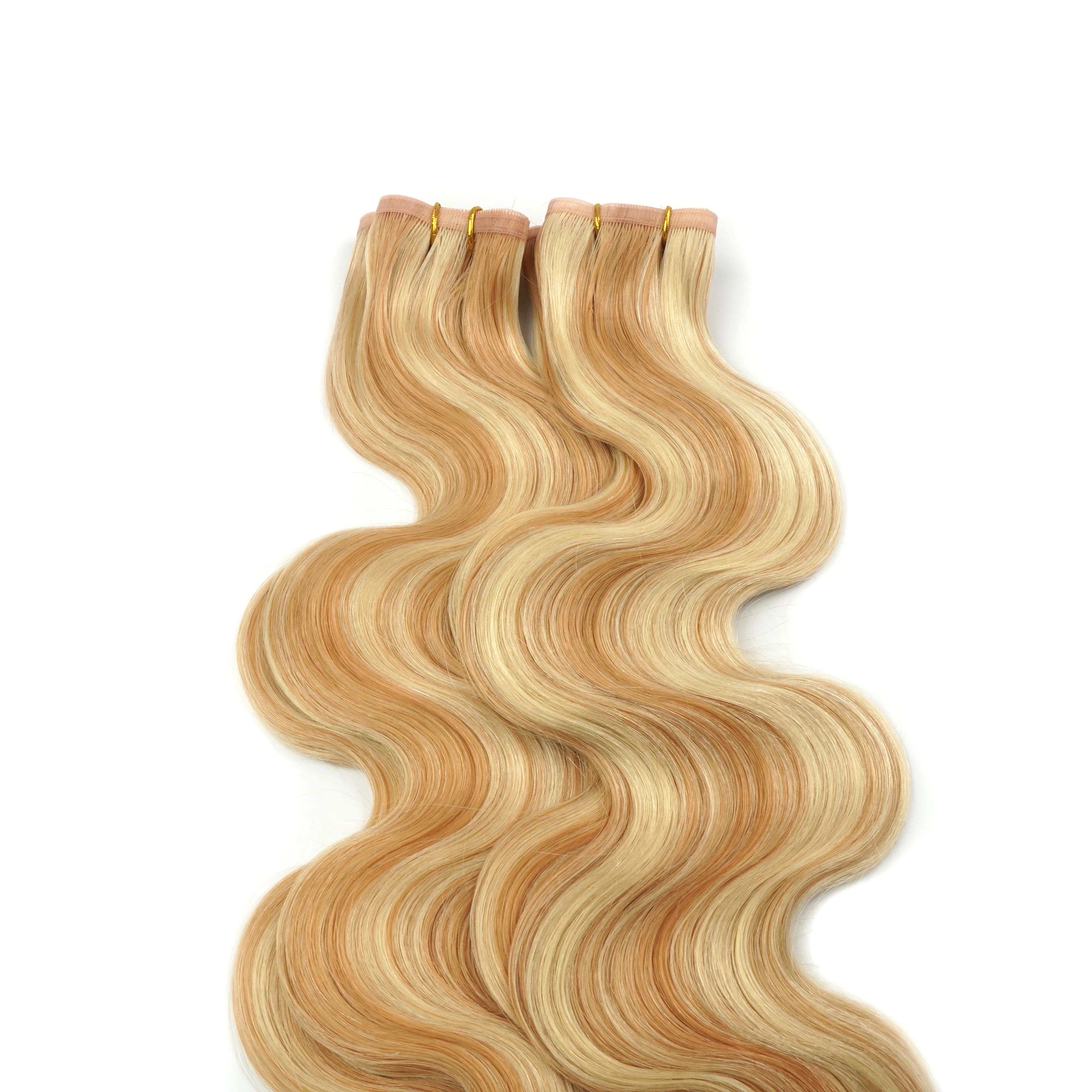 Doris Beauty Full Cuticle Aligned Virgin Hair Double Drawn Remy Flat Weft Hair Extension Packaging Natural Russian Hair