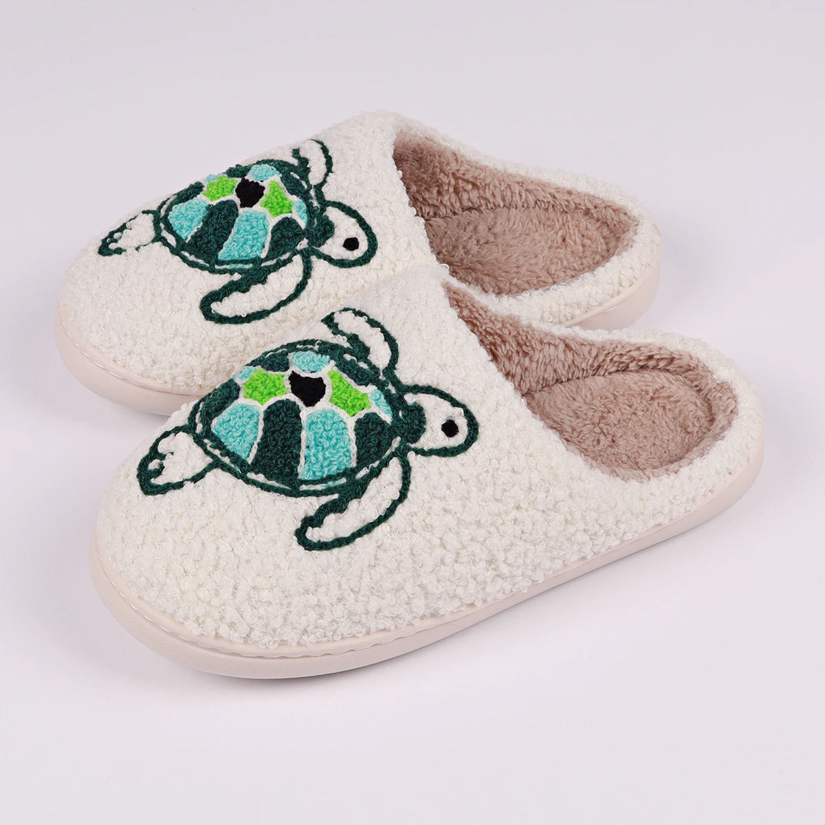 Closed Toe Home Slipper Custom Logo Plush TPR Slipper Winter Warm Slippers