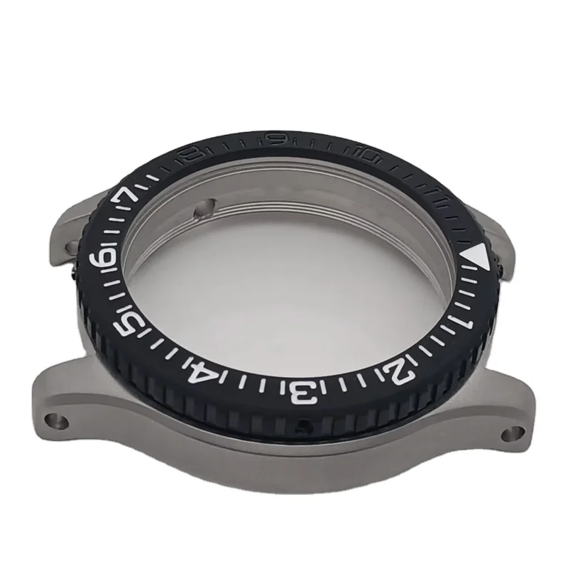 Luxury Watch Case Custom Super Luminous Ceramic Bezel Titanium nh35 Case Watch Parts Manufacture Wrist Watch Cases For Men
