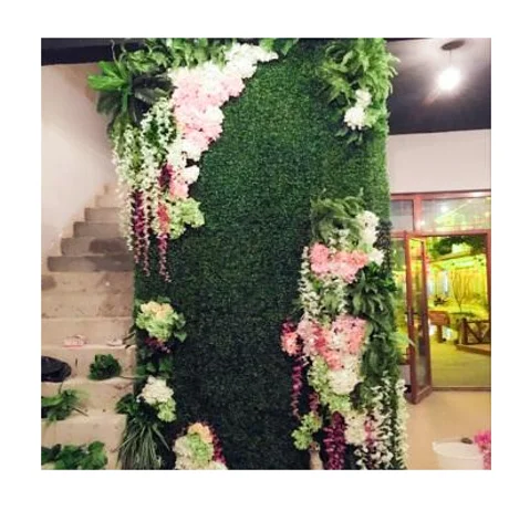 grass backdrop boxwood hedge wall green panel artificial mat for
