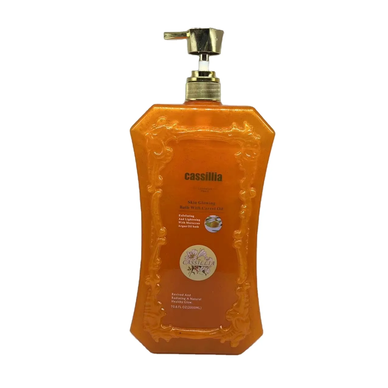 OEM private label shower gel black skin moisturizer exfoliating intense cleansing body papaya carrot oil bismid shower gel