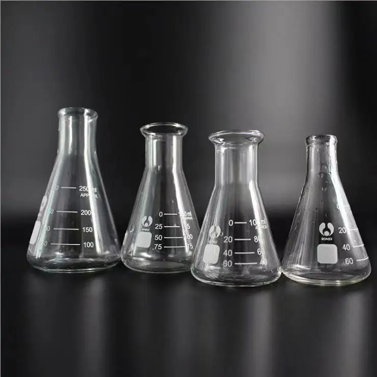 Factory Glass Conical Beaker for Lab Use